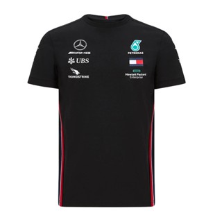 ใหม่ เสื้อยืดแขนสั้น แบบแห้งเร็ว พิมพ์ลาย Mercedes-Benz F1 racing Mercedes Amg สําหรับผู้ชาย 2022