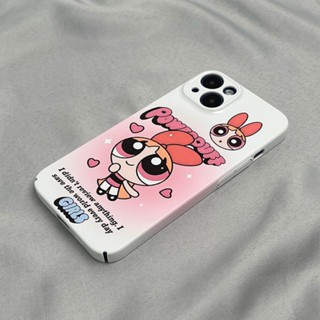 เคสโทรศัพท์มือถือแบบแข็ง ลาย Powerpuff Girls QYJS 14promax สําหรับ iPhone 13 12 11 7 8 xs xr 13pro 11promax 7 xr