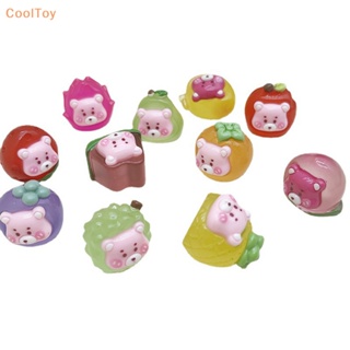 Cooltoy เครื่องประดับผมเรซิ่น รูปหมีน้อย เรืองแสง ขนาดเล็ก หลากสี สําหรับตกแต่งภูมิทัศน์ DIY