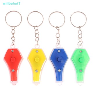 [WillbehotT] พวงกุญแจไฟฉายอัลตราไวโอเลต LED แบบพกพา สีม่วง [ใหม่]