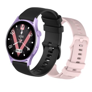 สายนาฬิกาข้อมือซิลิโคน สําหรับ Kieslect Lora 2 Lady Smart Watch Sport