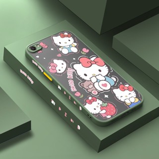 สําหรับ VIVO V5 V5s V5 Lite Y67 V5 Plus เคสการ์ตูน Hello Kitty รูปแบบ บาง ขอบสี่เหลี่ยม ดีไซน์ใหม่ กันกระแทก ฝ้า ใส เคสโทรศัพท์แข็ง