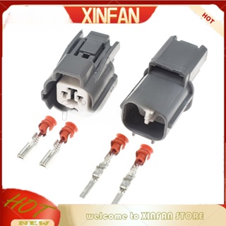 Xinfan 10Kts Sumitomo 6181-0070 6189-0129 HW 2 Pin ตัวผู้ ตัวเมีย ล็อคประตูด้านหลัง มอเตอร์ฮอร์น ปลั๊กเชื่อมต่ออัตโนมัติ สําหรับ BYD BUICK Honda CITY