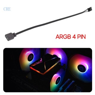 Cre สายอะแดปเตอร์เชื่อมต่อ PVC 25 ซม. สําหรับ Corsair RGB เป็น ARGB 4Pin 5V 4 นิ้ว