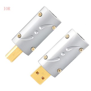 Ior ปลั๊กเชื่อมต่อ UB201 HI-END ชุบทอง 24K USB2 0 USB A USB B DIY คุณภาพสูง