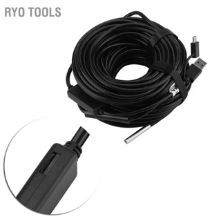 Ryo Tools 1pc 20 เมตร 5.5 มม. USB กล้องเอนโดสโคปพร้อมกล้องกันน้ำ 720P สำหรับตรวจสอบท่อรถยนต์