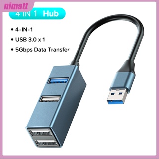 Ni ฮับอะแดปเตอร์แยก 4 พอร์ต Usb 3.0+2.0 4-in-1 สําหรับโน้ตบุ๊ก คอมพิวเตอร์ เมาส์ คีย์บอร์ด