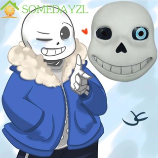 Somedayzl Sans Undertale หน้ากากฮาโลวีน ของขวัญ หน้ากากยาง อุปกรณ์ประกอบฉาก ปาร์ตี้ หน้ากาก อุปกรณ์ประกอบฉาก ภาพยนตร์ เกม พร็อพ หน้ากาก หมวกกันน็อค คอสเพลย์ มีฮู้ด