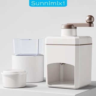 [Sunnimix1] เครื่องบดไอศกรีม แบบแมนนวล พร้อมถาดน้ําแข็ง และกล่องน้ําแข็ง พกพาง่าย สําหรับตั้งแคมป์