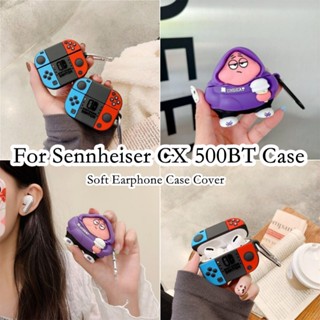 【Yoshida】เคสหูฟัง แบบนิ่ม ลายการ์ตูนพายสีม่วง สําหรับ Sennheiser CX 500BT Sennheiser CX 500BT