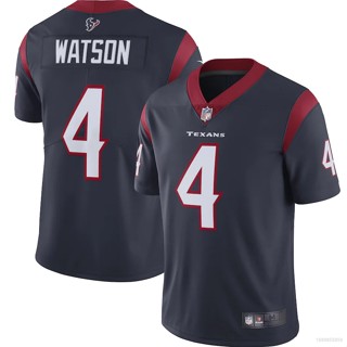 ใหม่ เสื้อยืดลําลอง แขนสั้น พิมพ์ลาย NFL Houston Texans Jersey Deshaun Watson พลัสไซซ์ สําหรับผู้ชาย เหมาะกับการเล่นกีฬา