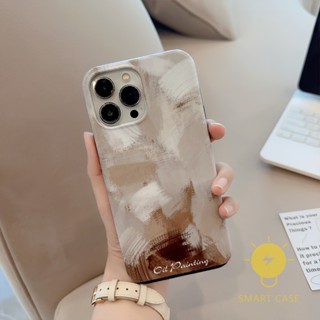 For เคสไอโฟน 14 Pro Max [Oil Painting Detachable Two-piece] เคส Phone Case For iPhone 14 Pro Max Plus 13 12 11 For เคสไอโฟน11 Ins Korean Style Retro Classic Couple Shockproof Protective TPU Cover Shell