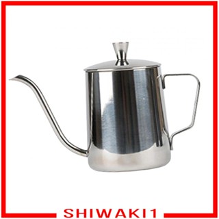 [Shiwaki1] กาต้มน้ําดริปกาแฟ ขนาด 350 มล. พร้อมฝาปิด สําหรับตั้งแคมป์