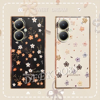 ใหม่ เคสป้องกันโทรศัพท์มือถือ TPU แบบนิ่ม ลายดอกไม้สีเหลือง สําหรับ VIVO Y27 4G 5G Y27 2023