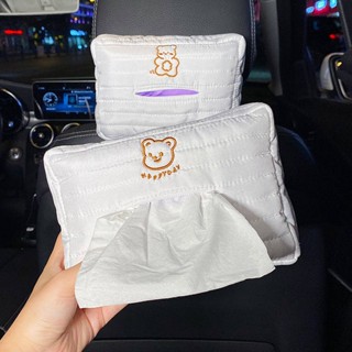 Car Tissue Box Creative Cute Car Tissue Box Hanging Internet Celebrity Cute Napkin Carton Female Car Tissue Bag N0ra