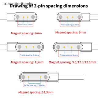 Tt อะแดปเตอร์แท่นชาร์จแม่เหล็ก 2 pins 4pins USB สําหรับ Smart Watch