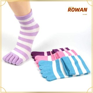 ROWANS รองเท้าแตะ พื้นนุ่ม ลายทาง สุ่มสี แฟชั่นสําหรับผู้หญิง 3/6 คู่