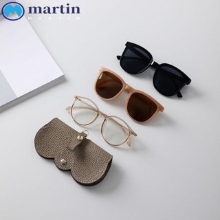 Martin เคสหนัง PU นิ่ม แบบพกพา เรียบง่าย แขวนแว่นตาอ่านหนังสือ สําหรับผู้ชาย