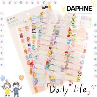 Daphne ป้ายแท็ก ลายการ์ตูนน่ารัก กันน้ํา มีกาวในตัว สําหรับเด็ก 140 ชิ้น