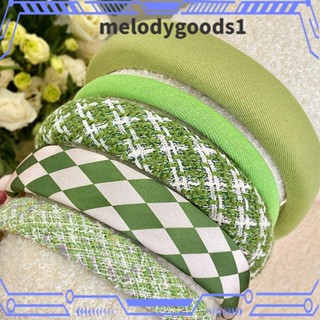 MELODYGOODS1 ที่คาดผม กันลื่น สีเขียว สําหรับผู้หญิง ใส่เล่นโยคะ ล้างหน้า