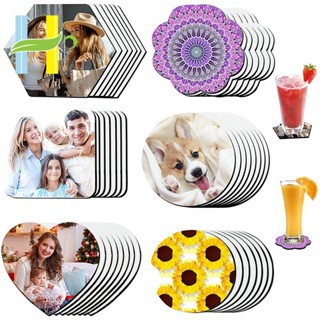 แผ่นรองแก้ว กันลื่น พิมพ์ลายความร้อน DIY สําหรับงานหัตถกรรม 42 ชิ้น