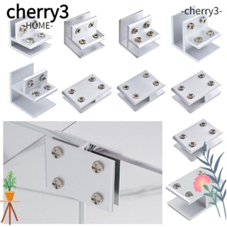 Cherry3 บานพับประตูกระจก ตู้เสื้อผ้า แบบไม่ต้องเจาะ บานพับประตูตู้ ด้านข้าง