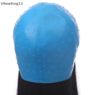 Unewking หมวกซิลิโคน สีฟ้า สําหรับทําสีผม