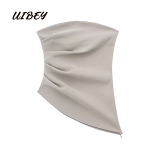 Uibey เสื้อกั๊กแฟชั่น แนวเซ็กซี่ ขนาดเล็ก อเนกประสงค์ 067