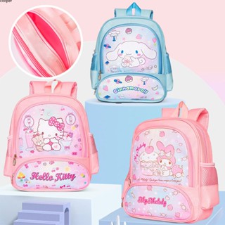 Sanrio กระเป๋าเป้สะพายหลัง ความจุขนาดใหญ่ ลาย Hello Kitty mymelody Kuromi แฟชั่นสําหรับผู้หญิง ผู้ชาย นักเรียนอนุบาล