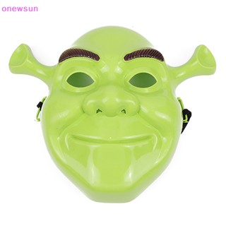 Onew หน้ากากคอสเพลย์ PVC ลายการ์ตูนสัตว์ฮาโลวีน สีเขียว สําหรับผู้ใหญ่ ตกแต่งบ้าน DIY