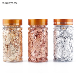 [takejoynew] ฟอยล์ทองแดง สีเงิน 2 กรัม สําหรับตกแต่งเล็บ 1 ขวด KLB