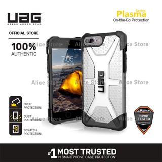 Uag เคสโทรศัพท์มือถือ ลายพลาสม่า สีขาว สําหรับ iPhone 7 Plus iPhone 8 Plus