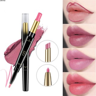 [พร้อมส่ง] Yzs Explosions Double Lipstick Lip Liner Waterproof Long-lasting Not Decolorizing Not Sticking Cup White Lip Liner