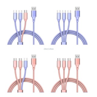 Ch*【พร้อมส่ง】สายชาร์จ USB เป็น Micro USB TypeC สําหรับโทรศัพท์ แท็บเล็ต