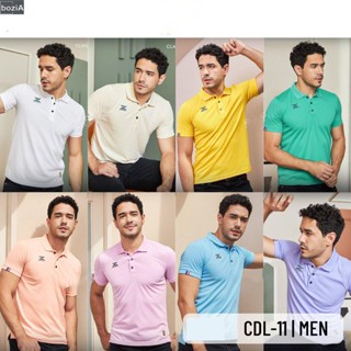 (bozi) ใหม่ล่าสุด!! เสื้อโปโลคอปกผู้ชาย CADENZA (คาเดนซ่า) รุ่น CDL-11 MEN ผ้า Micro polyester 100% ใส่บาย สีเหลือง/ฟ้า/ชมพู...