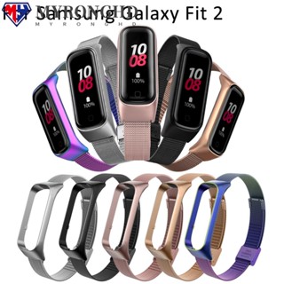 Myronghd สายรัดข้อมือโลหะ สําหรับ Samsung Galaxy Fit 2 R220