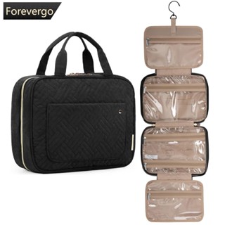 Forevergo กระเป๋าเครื่องสําอาง กันน้ํา พับได้ ความจุขนาดใหญ่ N8S4