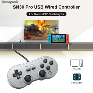 เกมแพดควบคุมเกม แบบใช้สาย USB 8Bitdo SN30 Pro สําหรับ Switch PC Steam #H1 [homegoods.th]