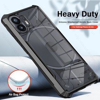 Nothing Phone (2)  Airbag Clear Phone Casing Nothing Phone 2 1 Phone1 Phone2 Silicone Transparent Phone Case Acrylic Shockproof Bumper Soft TPU Back Cover Shell