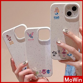 Mowin - เข้ากันได้สำหรับ เคสไอโฟน เคสไอโฟน11 เคส iphone 11 เป็นมิตรกับสิ่งแวดล้อม Degradable Case สีขาวนุ่มกันกระแทกน่ารัก Mouse Dumbo เข้ากันได้กับ iPhone 13 Pro max 12 Pro Max 11 XS XR 7Plus 8Plus