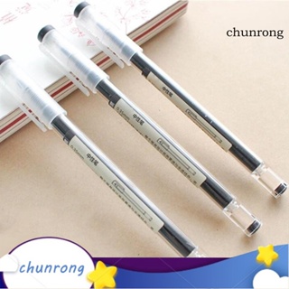 Chunrong ปากกาหมึกเจล 0.35 มม. สีดํา แดง น้ําเงิน สําหรับนักเรียน ทํางาน 12 ชิ้น ต่อกล่อง