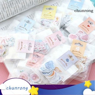 Chunrong สติกเกอร์ PVC ลายสีน้ํา มีกาวในตัว สําหรับติดตกแต่งกระเป๋าเดินทาง แล็ปท็อป 70 ชิ้น