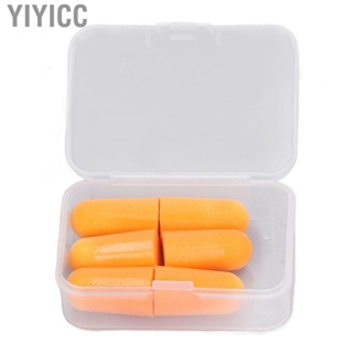 Yiyicc Noise Cancelling Earplug  Safe Foam Set Soft Orange Portable Flexible for Hearing Protection Travel