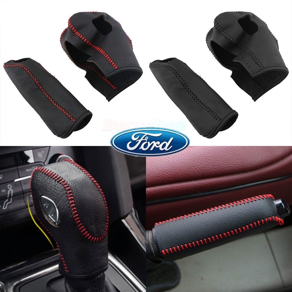 ปลอกหนังหุ้มหัวเกียร์รถยนต์ สําหรับ Ford New Fiesta MK7 2009-2015 Ecosport 2012-2017