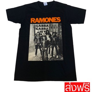 เสื้อยืดแฟชั่น เสื้อ Ramones สุดเท่ ไม่เหมือนใคร ราคาถูก