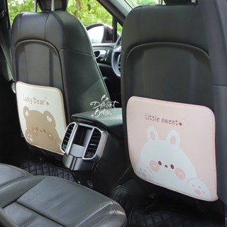 New Car Seat Back Anti-Kick Pad Cute Fat Bear Rabbit Car Anti-Kick Anti-Dirty Protective Pad Cartoon Car Interior Design Supplies Car seat protection pad  car interior accessories