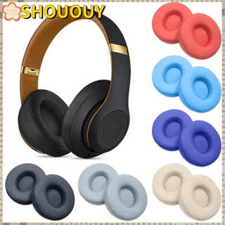 Shououy แผ่นโฟมครอบหูฟัง แบบเปลี่ยน สําหรับ Beats Solo Pro 1 คู่