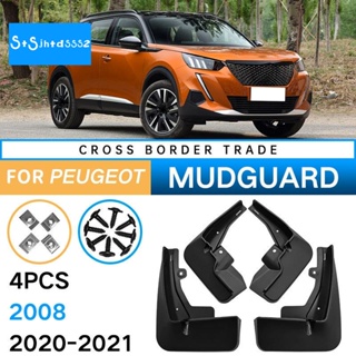 บังโคลนรถยนต์ อุปกรณ์เสริม สําหรับ 2020-2021 Peugeot 2008 4 ชิ้น