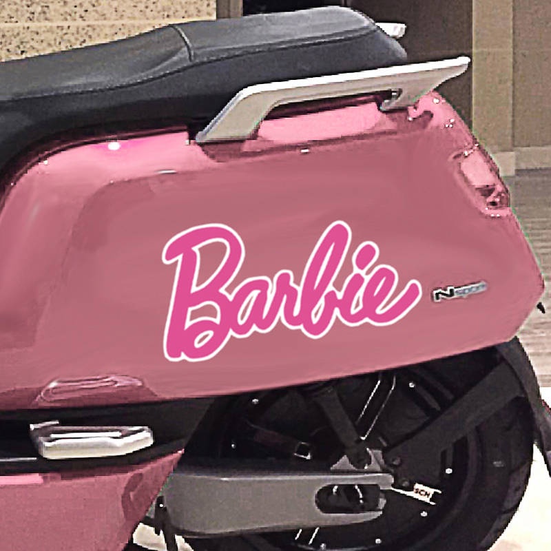 Barbie Girl Pink Letters Automobile Sticker Personalized Creative Electric Car Laptop Decorative Sti