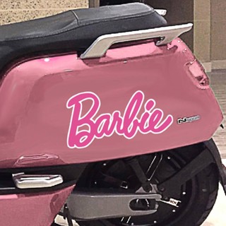 Barbie Girl Pink Letters Automobile Sticker Personalized Creative Electric Car Laptop Decorative Stickers Waterproof Car cute stickers  Car decorative stickers